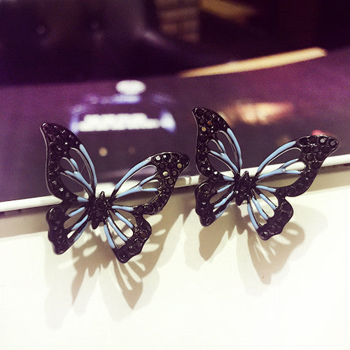 Big Butterfly Stud Earrings