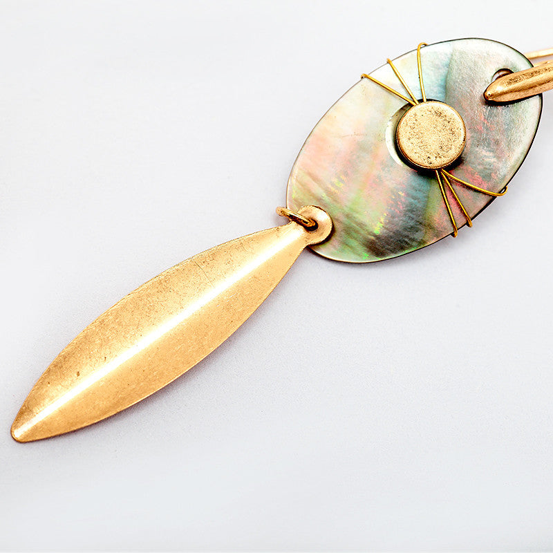 Natural Shell Drop Earrings