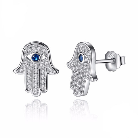 Sterling Silver Blue Evil Eye