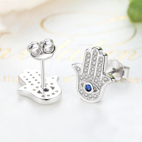 Sterling Silver Blue Evil Eye