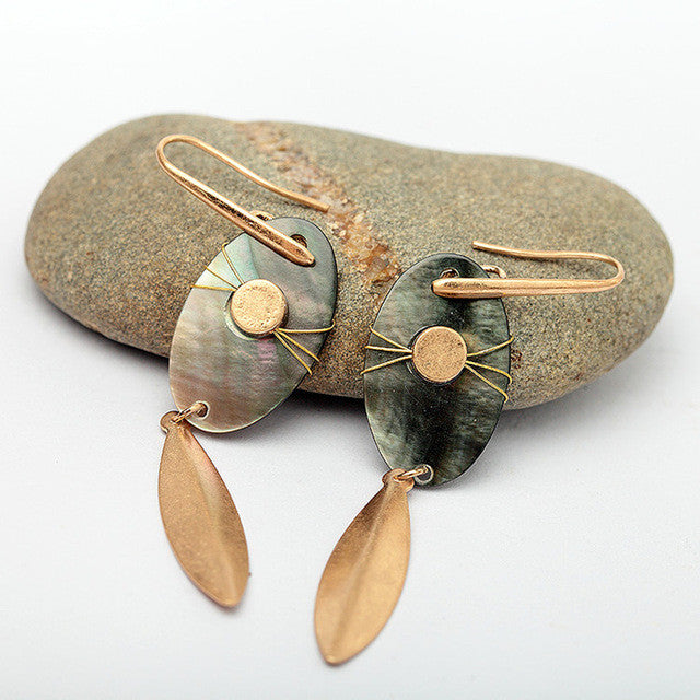 Natural Shell Drop Earrings