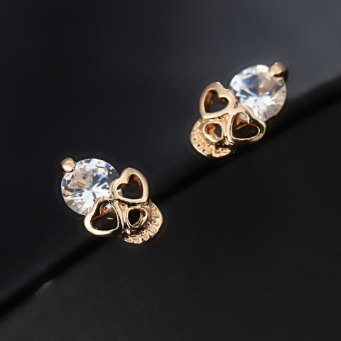 Cubic Zirconia Rhinestone Crystal Skull