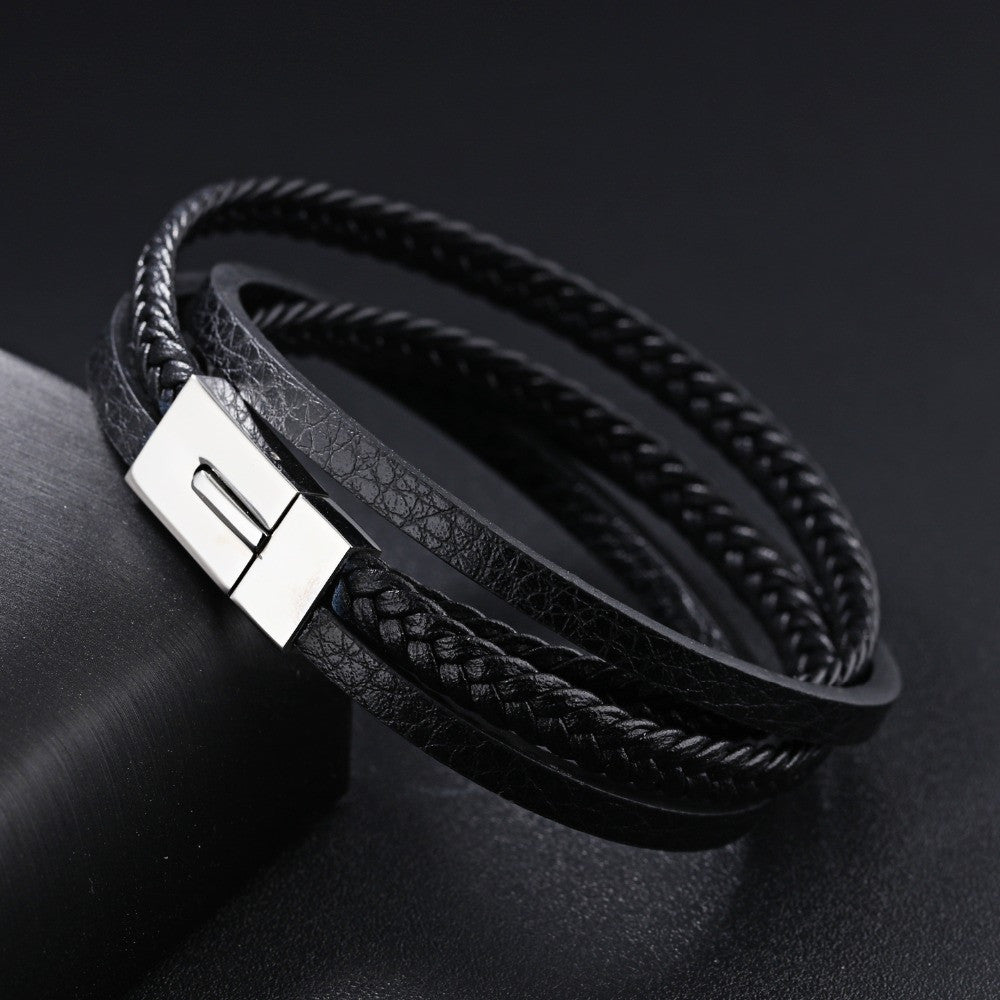 Man Cowhide Bracelet