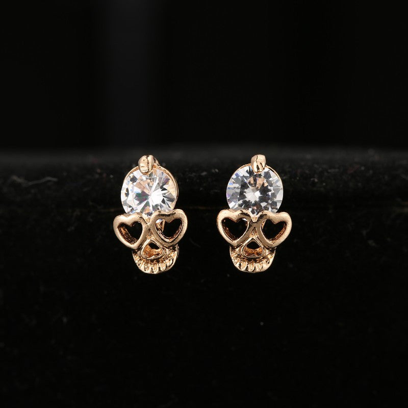 Cubic Zirconia Rhinestone Crystal Skull