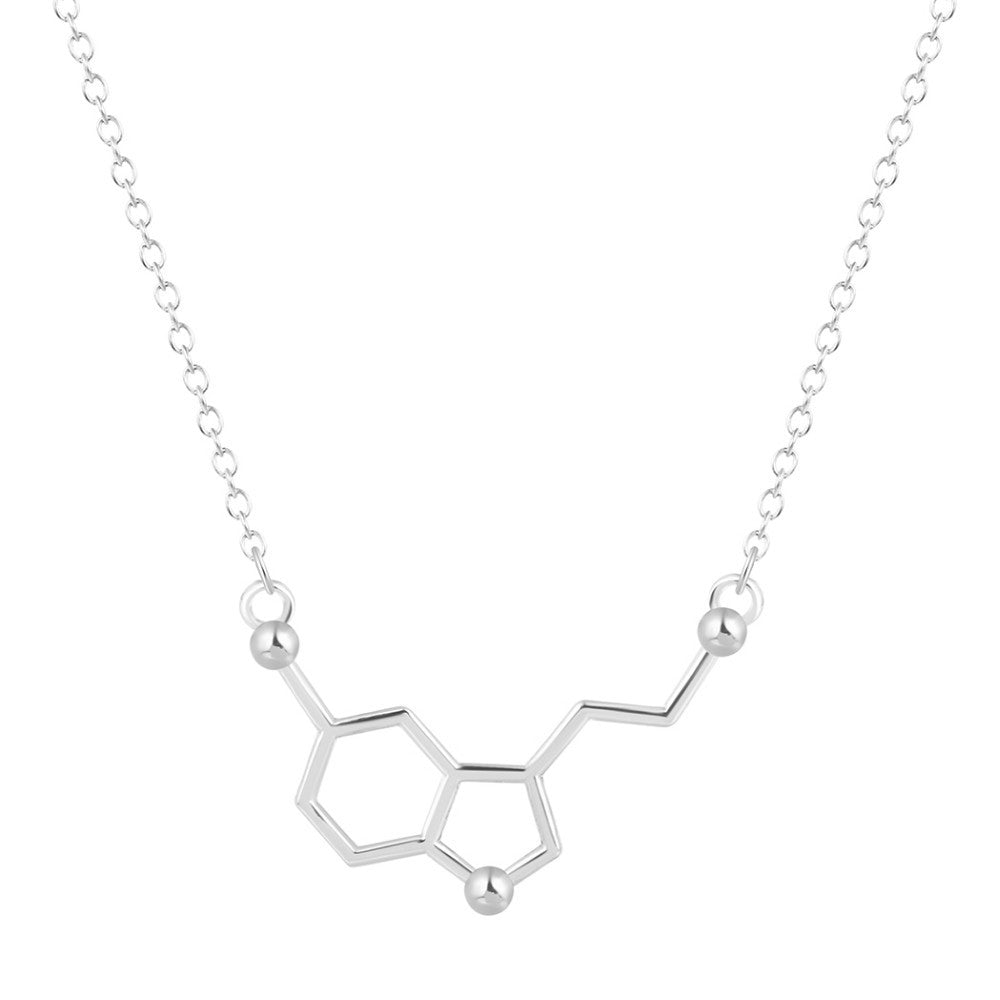 QIAMNI Serotonin Molecule Necklace