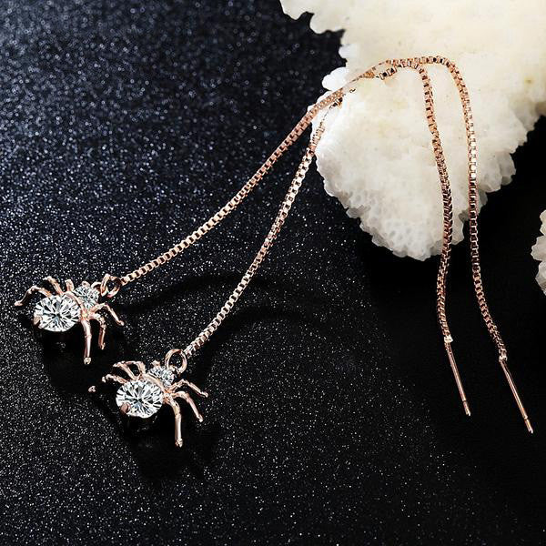 Spider Shaped Drop Earrings