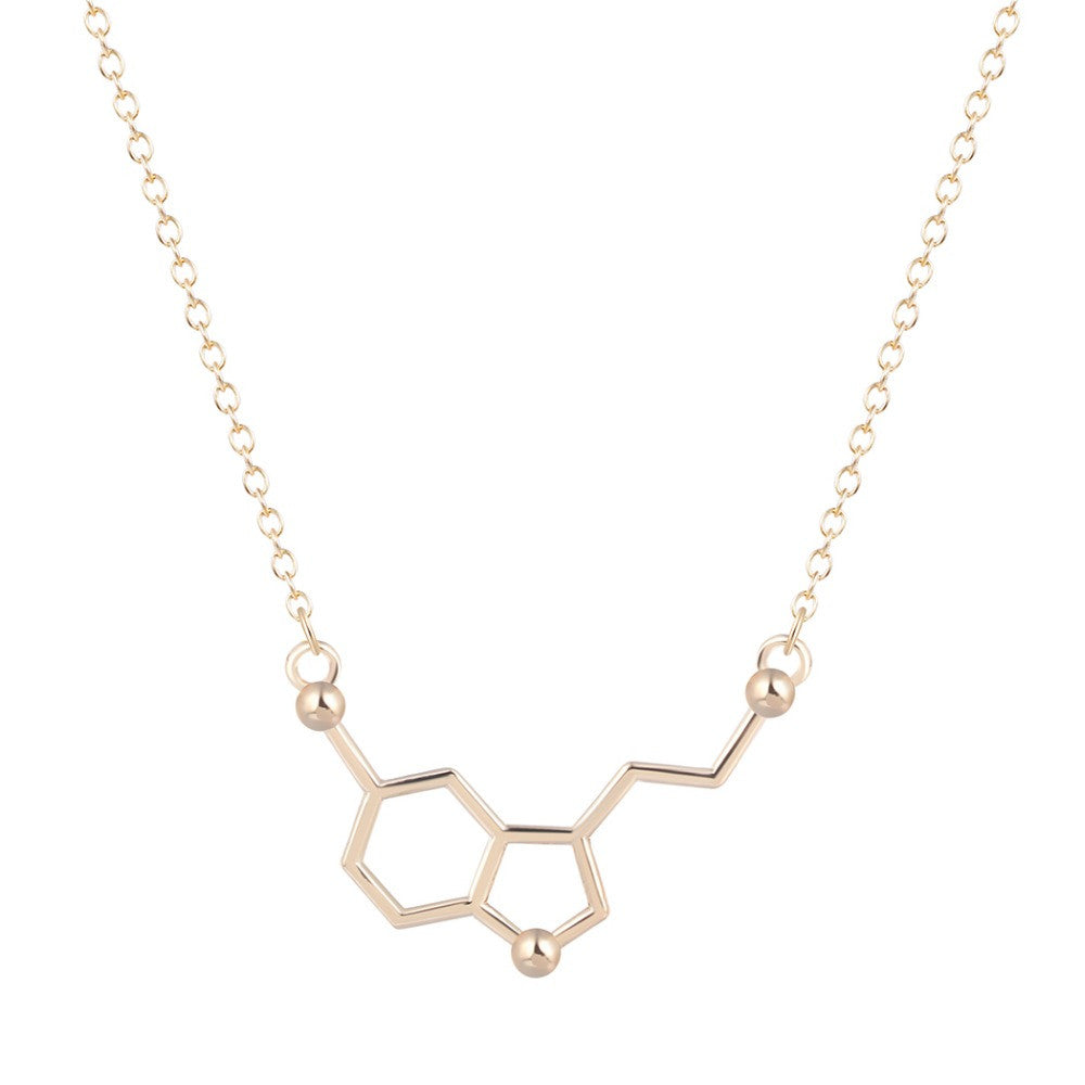QIAMNI Serotonin Molecule Necklace