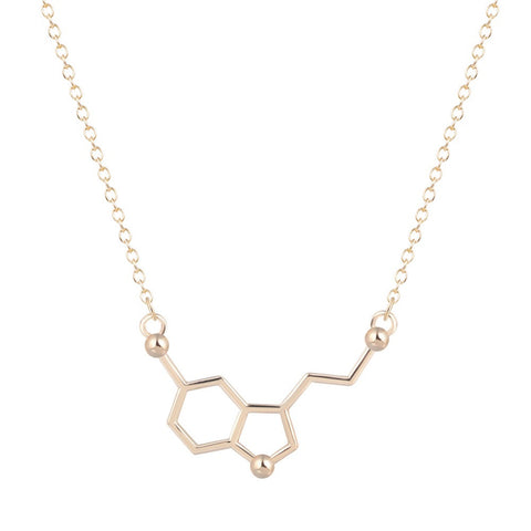 QIAMNI Serotonin Molecule Necklace