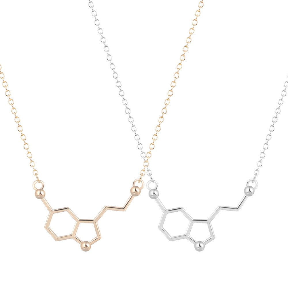 QIAMNI Serotonin Molecule Necklace