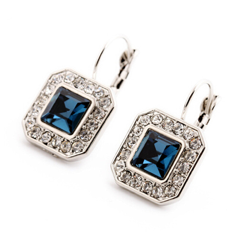 New Blue Geometric Rhinestone