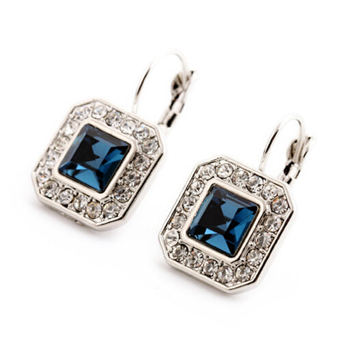 New Blue Geometric Rhinestone