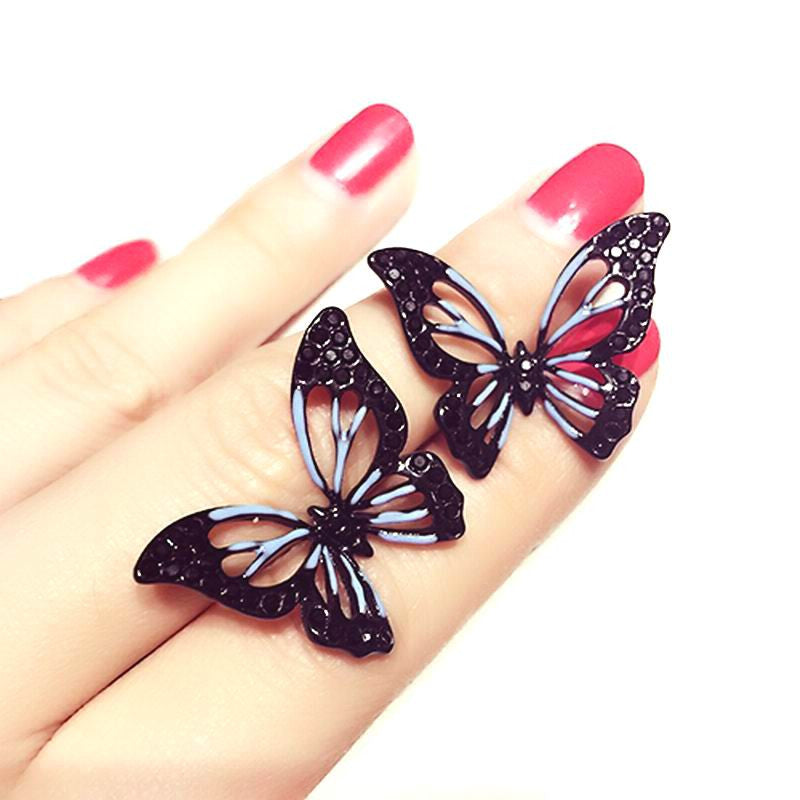 Big Butterfly Stud Earrings